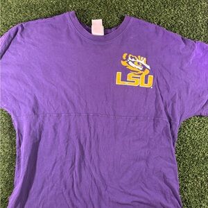 Purple LSU Women's Short Sleeve Tee